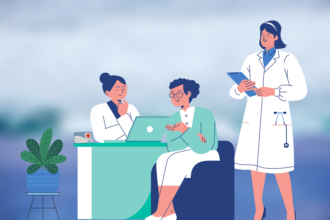 patient discutant avec le chirurgien